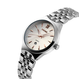 SKMEI 9071 Paar Horloge Mode Lichtgevende Simple Style Lovers Quartz Wrist Watch