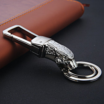 EERLIJK&reg; Praktische Leopard Head Metal Gold Sleutelhanger Party Best Gift Sieraden Autosleutelring