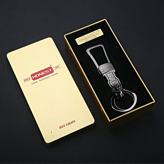 EERLIJK&reg; Praktische Leopard Head Metal Gold Sleutelhanger Party Best Gift Sieraden Autosleutelring