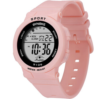 SYNOKE 9109 Kinderen kijken 5ATM waterdicht lichtgevend display Student Outdoor Sport Digitaal horloge