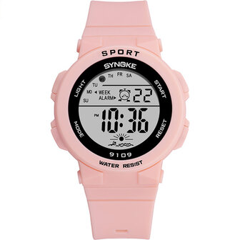 SYNOKE 9109 Kinderen kijken 5ATM waterdicht lichtgevend display Student Outdoor Sport Digitaal horloge