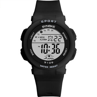 SYNOKE 9109 Kinderen kijken 5ATM waterdicht lichtgevend display Student Outdoor Sport Digitaal horloge