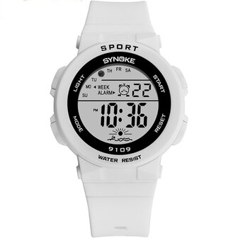 SYNOKE 9109 Kinderen kijken 5ATM waterdicht lichtgevend display Student Outdoor Sport Digitaal horloge