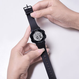 SYNOKE 9109 Kinderen kijken 5ATM waterdicht lichtgevend display Student Outdoor Sport Digitaal horloge