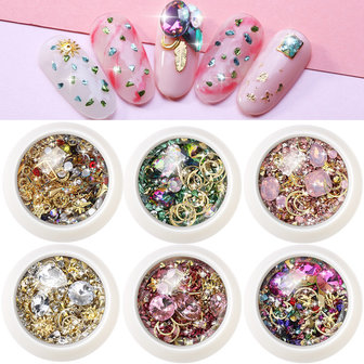 Diamond Ornament Nail Rhinestone New York Storm Set nagelnagels nagelsticker