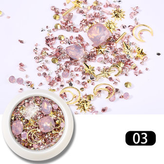 Diamond Ornament Nail Rhinestone New York Storm Set nagelnagels nagelsticker
