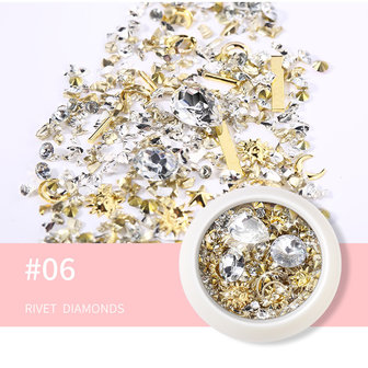 Diamond Ornament Nail Rhinestone New York Storm Set nagelnagels nagelsticker
