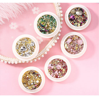 Diamond Ornament Nail Rhinestone New York Storm Set nagelnagels nagelsticker