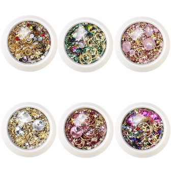 Diamond Ornament Nail Rhinestone New York Storm Set nagelnagels nagelsticker