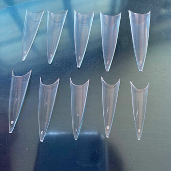 500 stuks lange nagelsalon transparante nagels lang