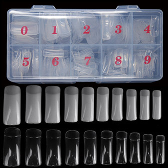 500 nagelpleisters Transparante valse nagellak