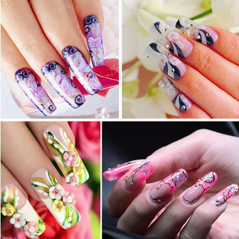 500 nagelpleisters Transparante valse nagellak