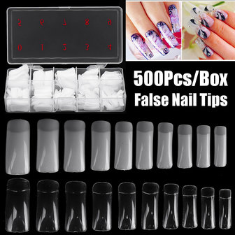 500 nagelpleisters Transparante valse nagellak