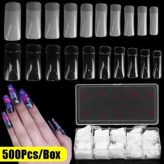 500 nagelpleisters Transparante valse nagellak