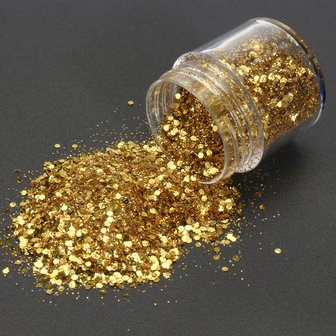 Champagne Goud Gemengde Glitter Poeder Sequins Shining Stof Nagel Kunst Decoratie Oogschaduw Ornament