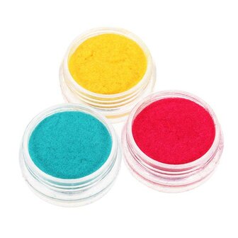 12 kleuren fluweel poeder stof nagel kunst gereedschap decoratie set