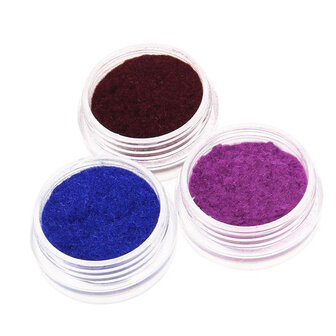 12 kleuren fluweel poeder stof nagel kunst gereedschap decoratie set