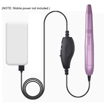 Roze / gouden / zilveren elektrische mini polijstpen met keramische kop pen-type peeling en verwijderen van nagel polijstmachine