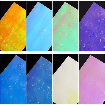 13 kleuren Nagelvlam Stickers Kit 3D Laser Diamond Curve Back Gum Manicure Art Stickers