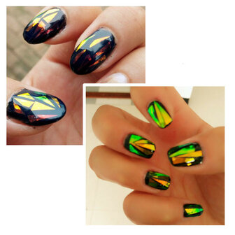 Kleurrijke Laser Aurora Paper Candy Paper Jewelry Starry Sky Transfer Nail Stickers Nail Art Jewelry