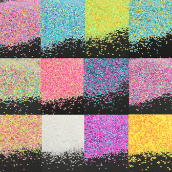 12 kleuren nagel glitter poeder gemengd snoep suiker 3d nail art manicure decoratie