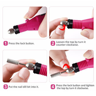 Dubbele lichtbron UV Nagellamp LED-lichttherapiemachine Polijstpen set