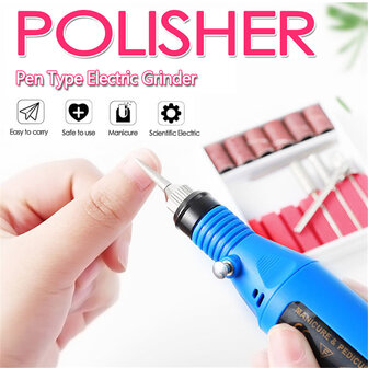 Dubbele lichtbron UV Nagellamp LED-lichttherapiemachine Polijstpen set