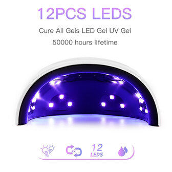 Dubbele lichtbron UV Nagellamp LED-lichttherapiemachine Polijstpen set