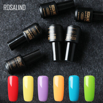 ROSALIND 6-delige nagel gel nagellak set kleuren gel of nagel set