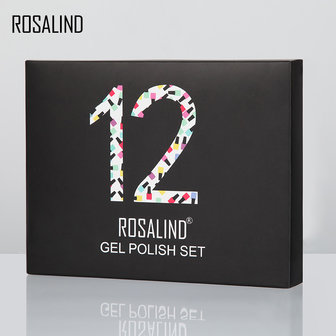Rosalind 12-delige nagellakset in effen kleur