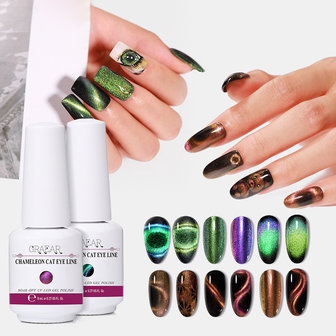 Super Galaxy Cat Eye Gel 8 ml 5D Chameleon Cat Eyeliner Starry Fototherapie UV Gel Nail