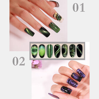 Super Galaxy Cat Eye Gel 8 ml 5D Chameleon Cat Eyeliner Starry Fototherapie UV Gel Nail