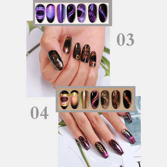 Super Galaxy Cat Eye Gel 8 ml 5D Chameleon Cat Eyeliner Starry Fototherapie UV Gel Nail