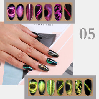 Super Galaxy Cat Eye Gel 8 ml 5D Chameleon Cat Eyeliner Starry Fototherapie UV Gel Nail