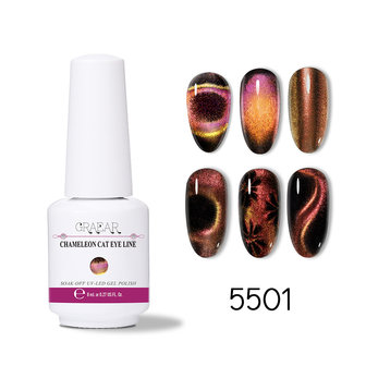 Super Galaxy Cat Eye Gel 8 ml 5D Chameleon Cat Eyeliner Starry Fototherapie UV Gel Nail