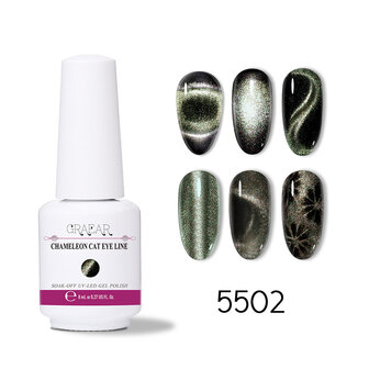 Super Galaxy Cat Eye Gel 8 ml 5D Chameleon Cat Eyeliner Starry Fototherapie UV Gel Nail