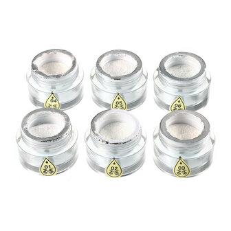 6 kleuren magische spiegel chroom parel schelp glans poeder stof decoraties glitter pigment
