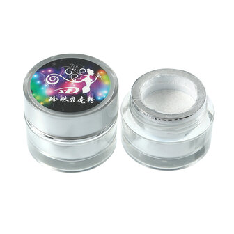 6 kleuren magische spiegel chroom parel schelp glans poeder stof decoraties glitter pigment