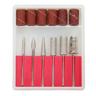 Elektrische Nail Drill Machine Gravure Machine Gereedschap Polijsten Slijp Bits Set Kit