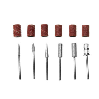 Elektrische Nail Drill Machine Gravure Machine Gereedschap Polijsten Slijp Bits Set Kit
