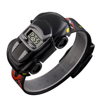 SKMEI 1241 Cartoon Car Modieus kinderhorloge in autovorm Digitaal studentenhorloge