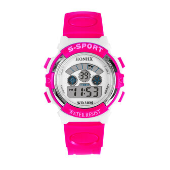 HONHX 63-1 Fashion kinderhorloge Datum Weekweergave Multifunctioneel kindersport Drieoog digitaal horloge