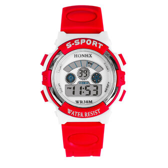HONHX 63-1 Fashion kinderhorloge Datum Weekweergave Multifunctioneel kindersport Drieoog digitaal horloge