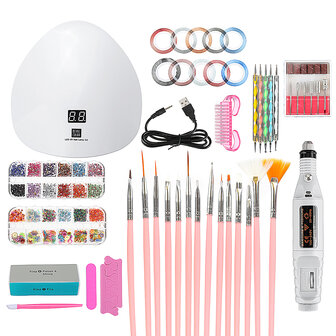 45W Intelligent Induction Nail UV Fototherapie Lamp Nagelpolijstset