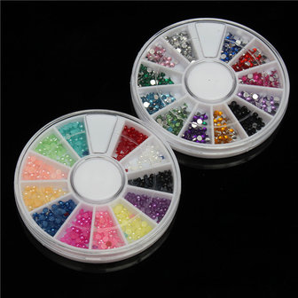 42 kleuren Nagel Art Set Manicure Kit Gel Pools Acryl Glitter Poeder Bestandstips Decoratie Display
