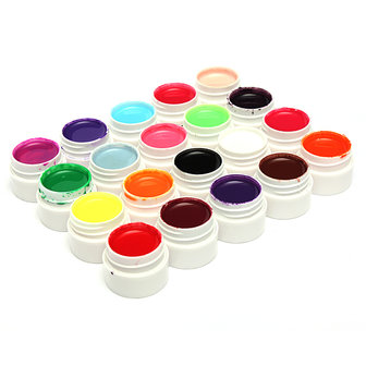 20 mix pure kleuren acryl nagel kunst uv gel bouwer