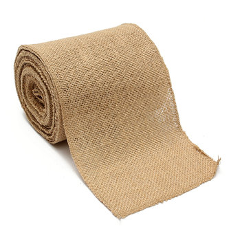 100mm natuurlijke Jute Hessische jute lint Roll Vintage bruiloft Decor Craft riem bloemist bloemschikken
