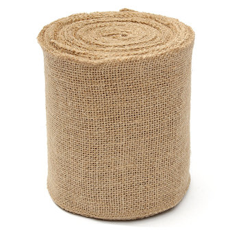 100mm natuurlijke Jute Hessische jute lint Roll Vintage bruiloft Decor Craft riem bloemist bloemschikken