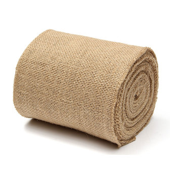 100mm natuurlijke Jute Hessische jute lint Roll Vintage bruiloft Decor Craft riem bloemist bloemschikken