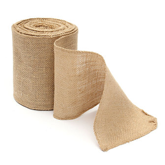 100mm natuurlijke Jute Hessische jute lint Roll Vintage bruiloft Decor Craft riem bloemist bloemschikken